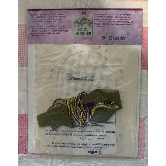 Bucilla Vintage 2001 “TO MY MOTHER” Beautiful Counted Cross-Stitch Kit - Picture 7 of 12